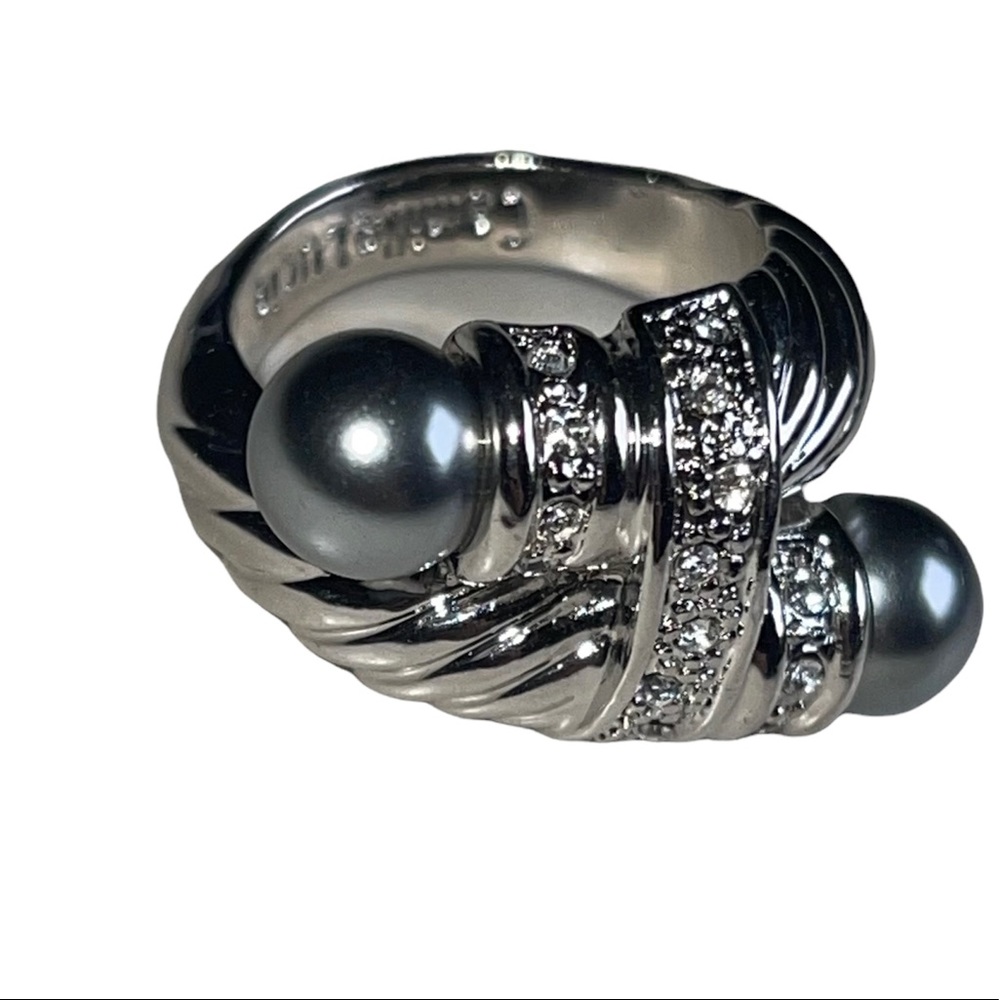 Camille Lucie vintage silver plated statement ring in etc - Picture 5 of 11